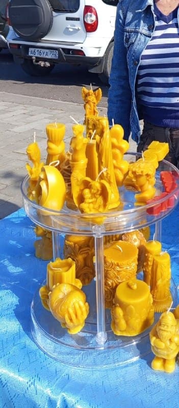 Восковые свечи Медовой Лены на празднике Пчелотуй